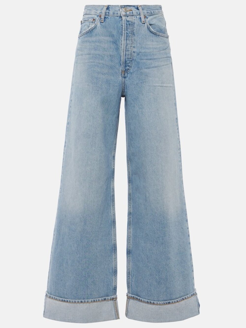 Agolde, Dame High-Rise, Wide-Leg, Cuffed Jean, size 26 (fits like 27/28)